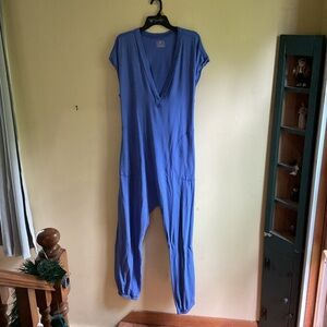 Free People Blue Jumpsuit